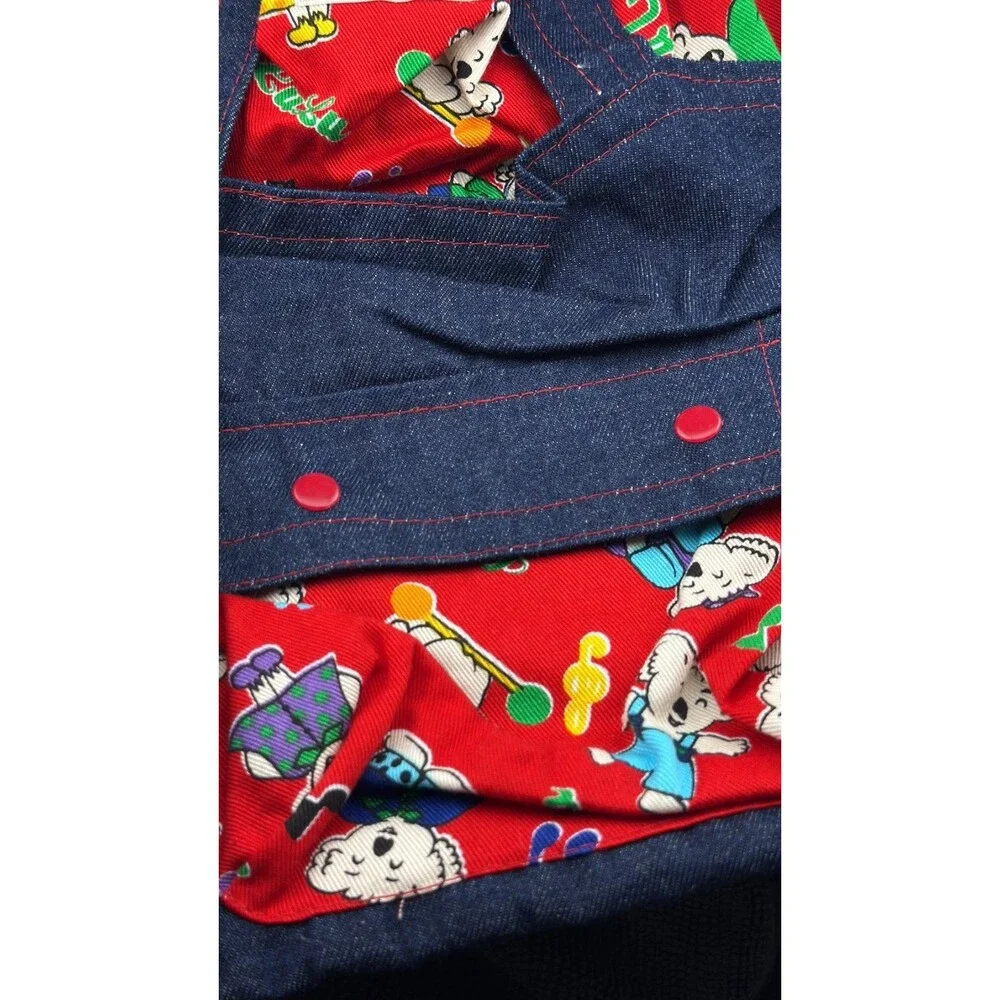 Cute Bagmax Child Kid Backpack Knapsack Denim Koala Character Hat Cover Hug Paws